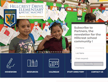 Tablet Screenshot of hillcrestdriveschool.org